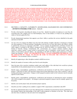 Evaluation Criteria