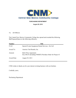 Award Notice