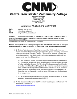 Addendum-Amendment #1 Step 1