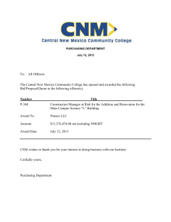 Award Notice