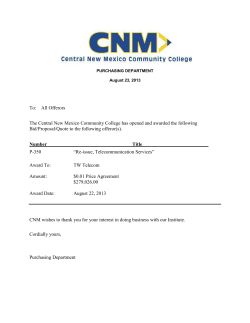 Award Notice