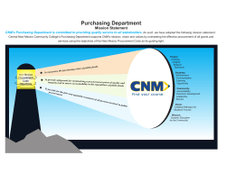 CNM Purchasing Mission Statement