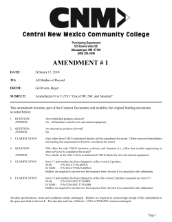 Amendment #1