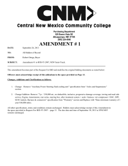 Amendment 1