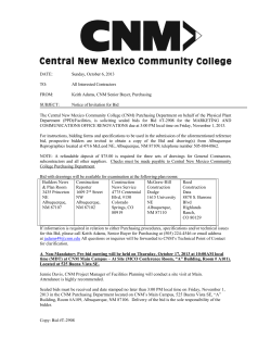 Notice of Invitation for BID