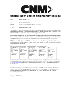 Notice of Invitation for BID