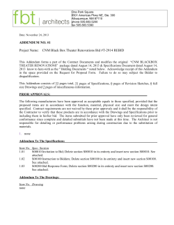 Amendment 1 (includes T-2905/T-2910 amendments)
