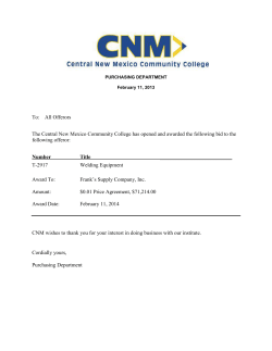 Award Notice