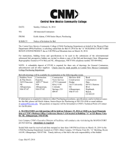 Notice of Invitation for Bid