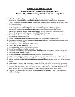 Newly Approved Strategies for