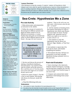 SEA-Crets of Tide Pools