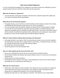Chaperone Packet, Inquiry Questions