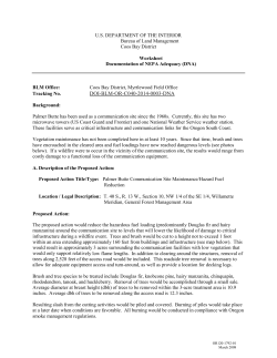Determination of NEPA Adequacy
