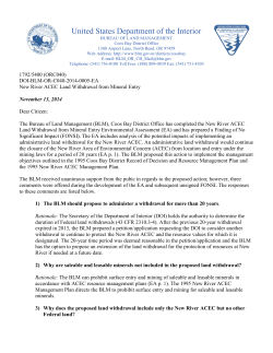 Finding of No Significant Impact