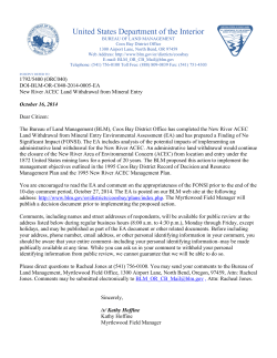 Environmental Assessment,Finding of No Significant Impact