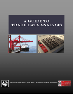 A Guide to Trade Data Analysis