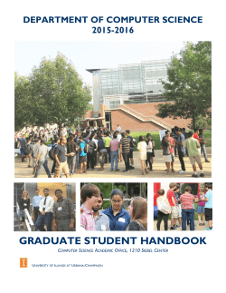 CS Graduate Student Handbook