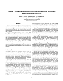 Phoenix: Detecting and Recovering from Permanent Processor Design Bugs with Programmable Hardware