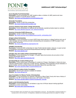 Nationwide List of Scholarships