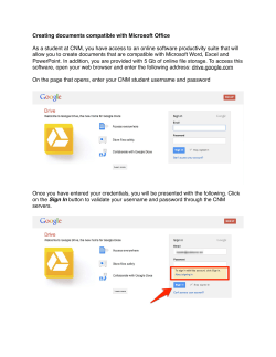 Creating Documents Using Google