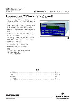 Rosemount フロー・コンピュータ