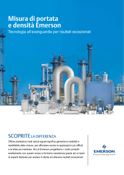 Misura di portata e densit&agrave; Tecnologia all&rsquo;avanguardia per risultati eccezionali - Flow Density brochure (Italian)