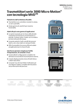 Bollettino tecnico dei trasmettitori e posizionatori serie 3000 - Data Sheet Italian