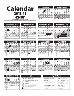 2012 2013 academic calendar