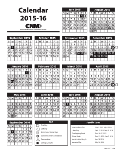 2015 2016 academic calendar