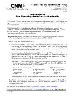 Qualifying for the Lottery