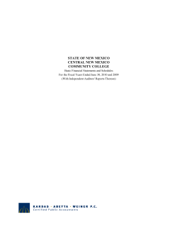 Fiscal Year July 1, 2009 - June 30, 2010