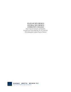 Fiscal Year July 2, 2010 - June 30, 2011