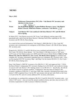 OR-034-111 Dry Creek - Memo