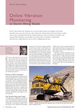 Online Vibration Monitoring on Electric Mining Shovels