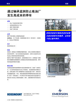 通过轴承监测防止炼油厂发生高成本的停车