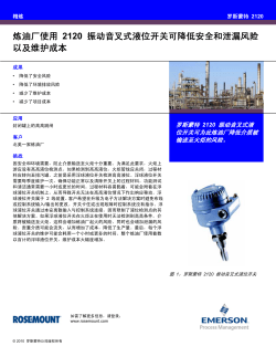 炼油厂使用 2120 振动音叉式液位开关可降低安全和泄漏风险以及维护成本
