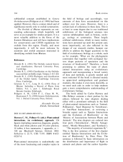 Plant Systematics Evolution