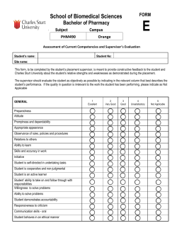 FORM D - Site Evaluation Form