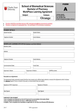 FORM A Site Placement Agreement