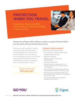 CIGNA Secure Travel Brochure