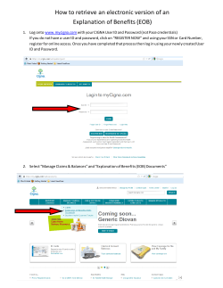 Instructions on how to retrieve your EOB