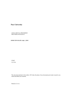 CIGNA Dental PPO Certificate of Coverage