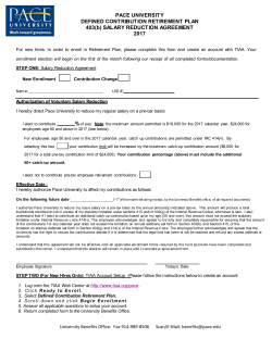 Salary Reduction Agreement Form