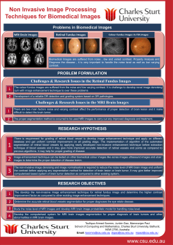 Non-Invasive Image Processing Techniques for Biomedical Images