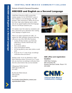 ABE Program Printable Flyer