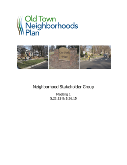 Stakeholder May Packet