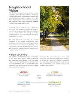 neighborhood vision