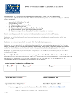 BOA Agreement Form