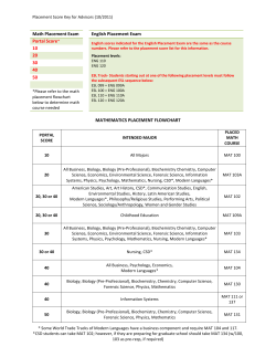 Placement Key Exam