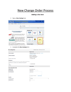 New - Add a Line Item